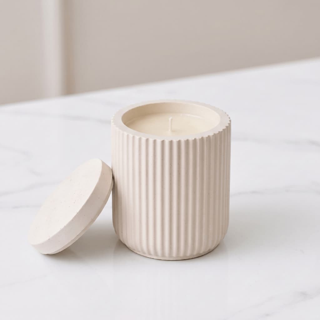Vela Aromática em Recipiente de Concreto decorativa Vela perfumada para decoração