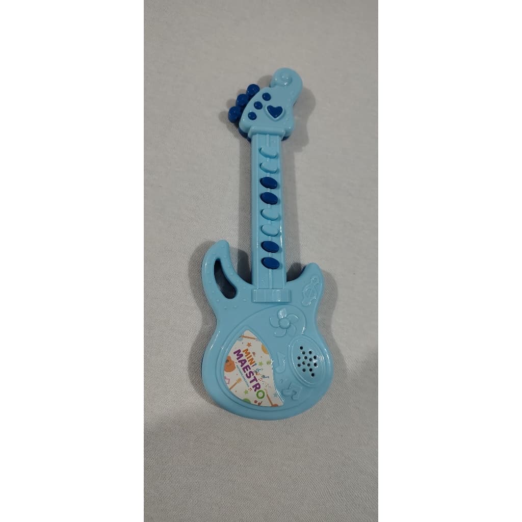 Guitarra Mini Maestro Instrumento Musical Infantil Brinquedo Educativo Presente Interativo