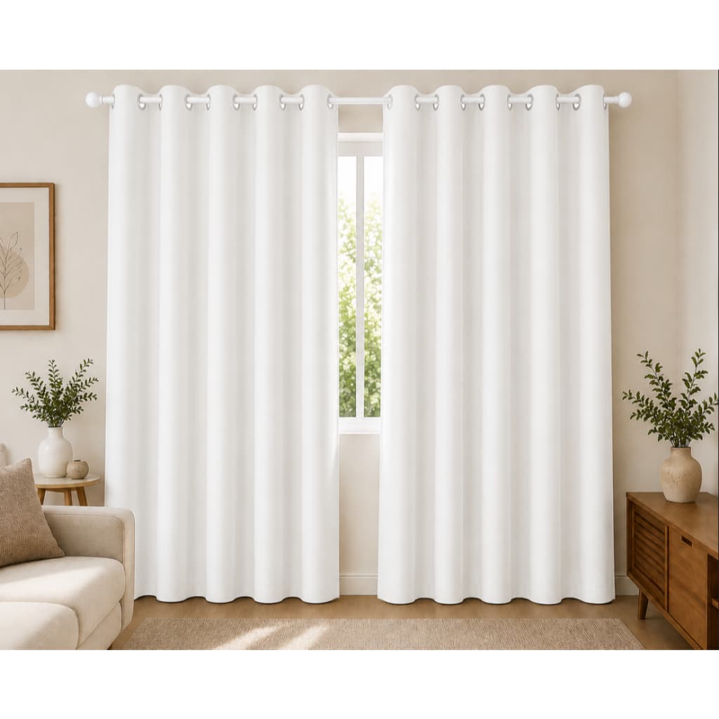 Cortina para Sala e Quarto Oxford 3,00m x 2,50m com Ilhós para Varão