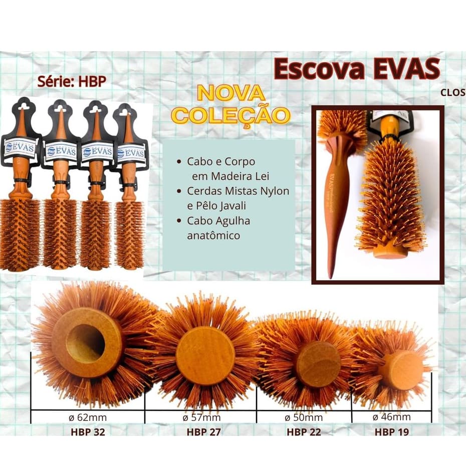 Escovas EVAS Série: HBP Madeira