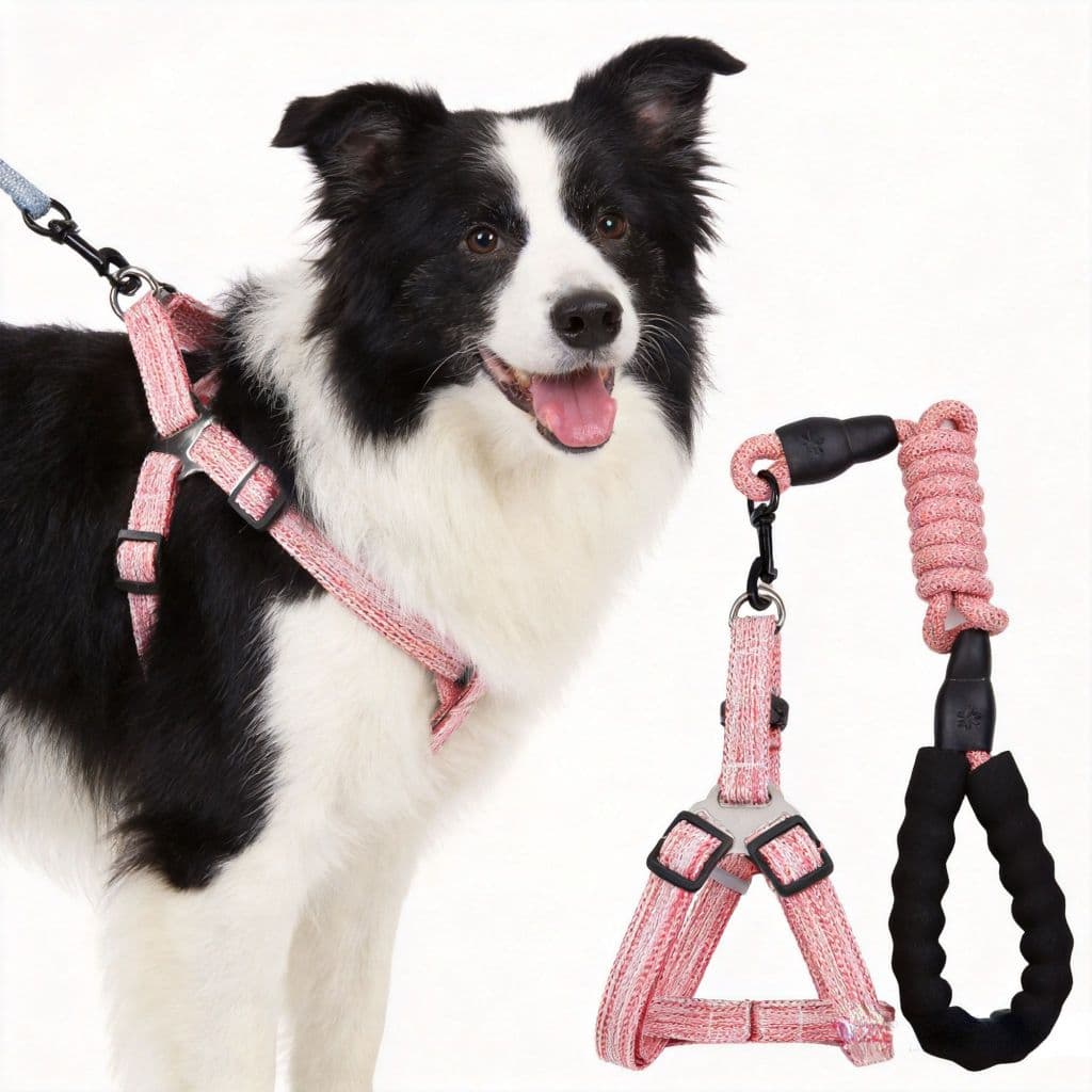 Coleira Pra Cachorro Peitoral Pet Antiderrapante Não Machuca 1.0m-2.5m Passeio e Viagem