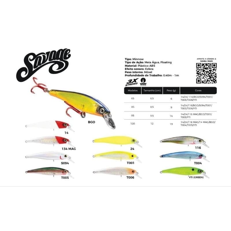 Isca Artificial Marine Sports Savage 95 – 9,5 cm 14 g