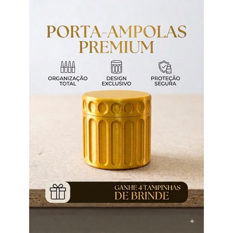 Porta Ampolas Peptídeos para 4 Ampolas