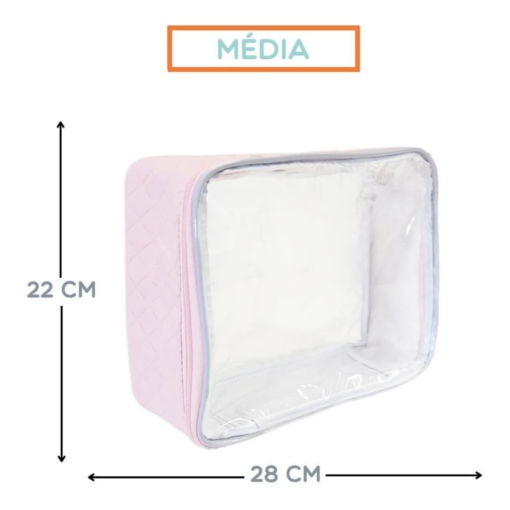 Organizador Para Mala Bebe Tamanho M - Rosa