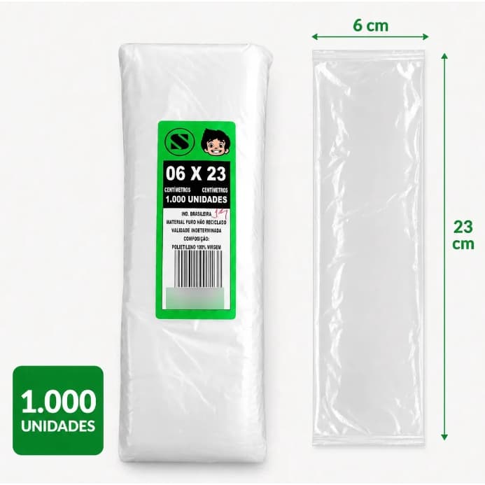 Saco Para Talher Plastico C/ 1000 Unidades