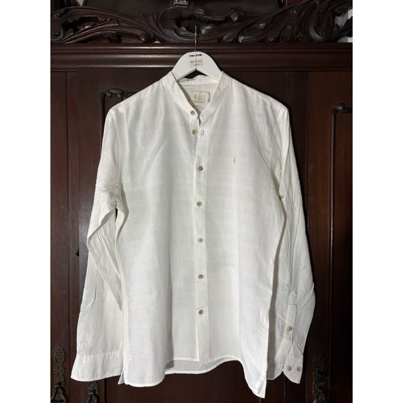 camisa branca manga comprida algodão