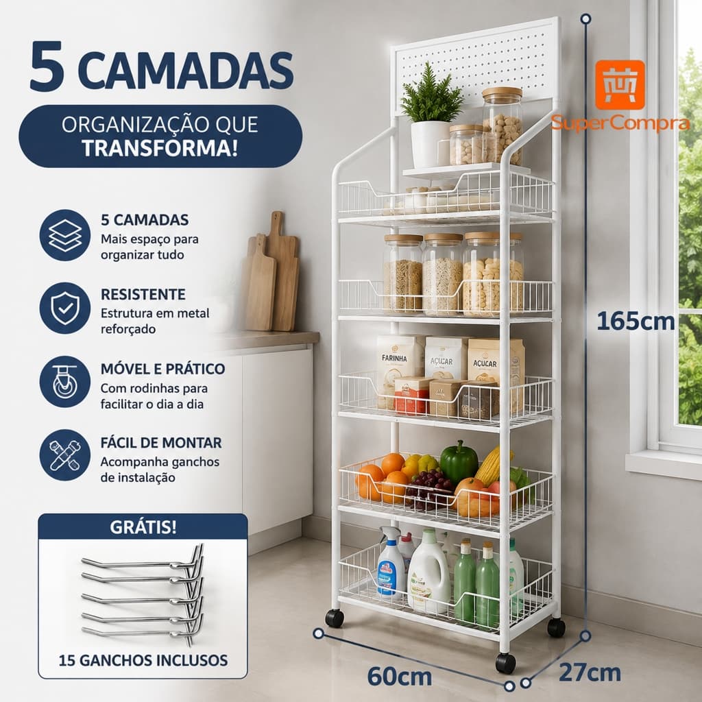 Prateleira de lanches exibição metálica com base fixa ou rodízios com trava rack multiuso para lanches