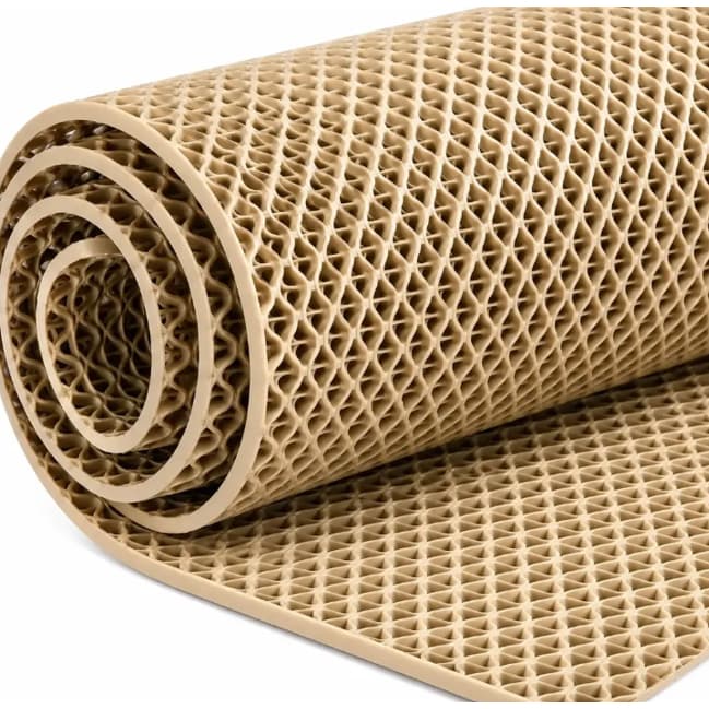 Tapete Piso Antiderrapante Para Banheiro Box Piscina Vestiario Sauna Barco 1,00 X 0,60 - Bege