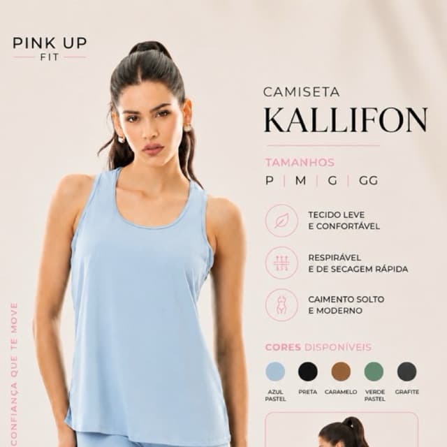 Regata Feminina de Academia Kallifon Original