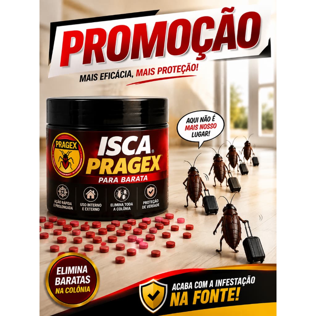 Isca Para Baratas PRAGEX granulado FRANCESINHAS ESGOTO