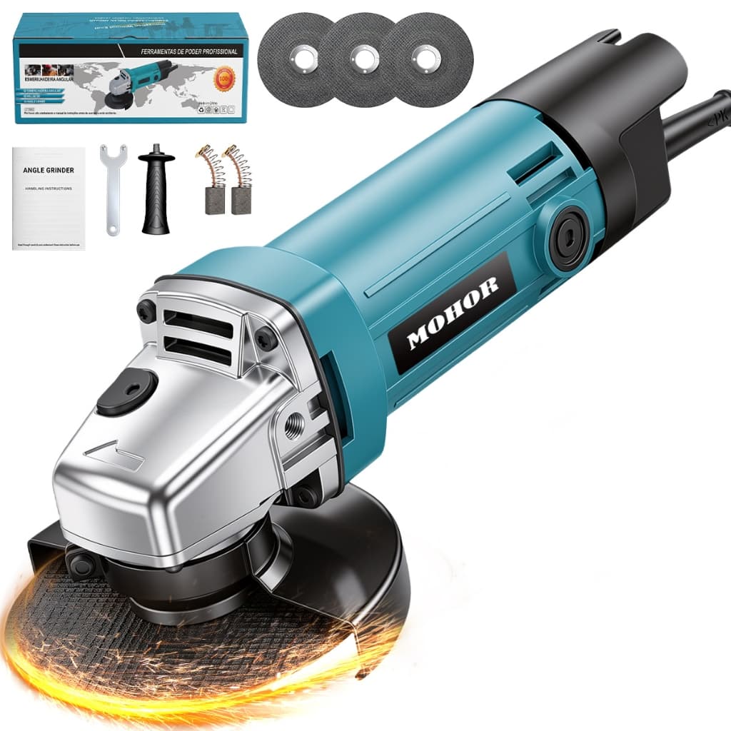 esmerilhadeira 220v 1100W 115mm Angle Grinder with Professional Disc Kit Included