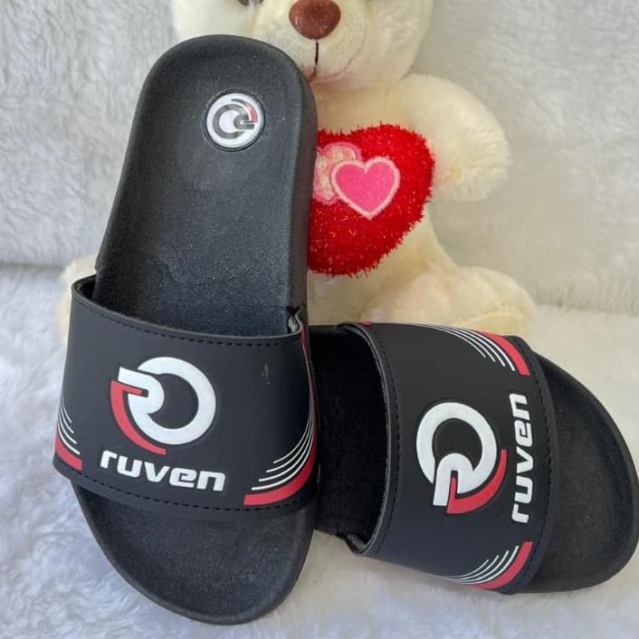 Chinelo Slide Papete Infantil Menino E Menina Tendência Super Leve E Confortável Preto