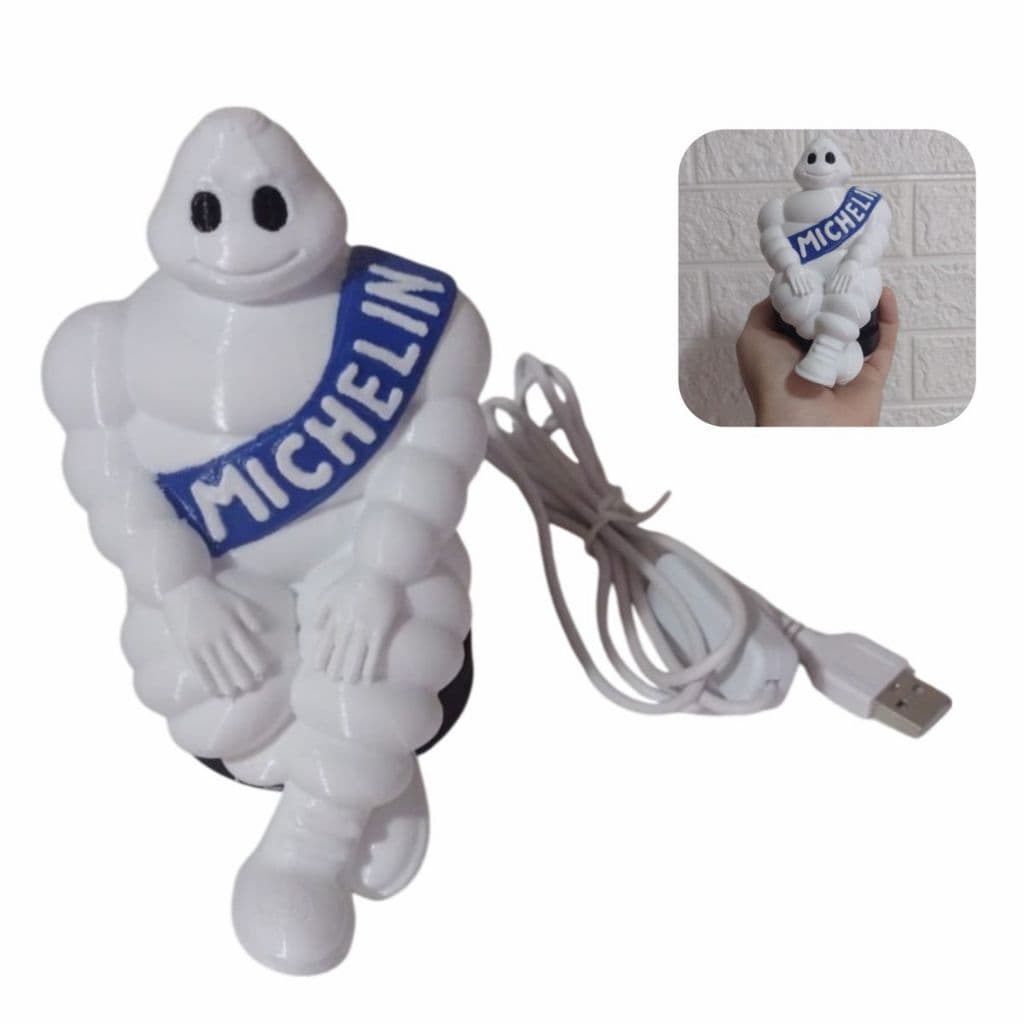 Luminária Boneco da Michelin Led USB – Decoração Exclusiva