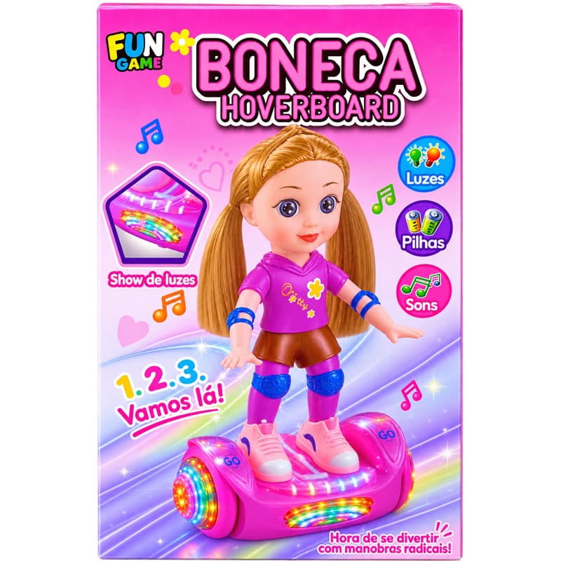 Boneca Giratória Andadora Musical Eletrônica - Luzes, Sons e Coordenação Interativa