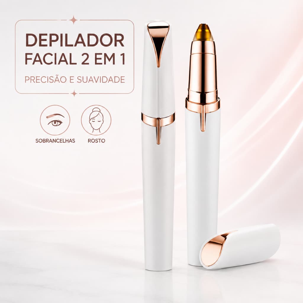 Depilador facial Caneta Aparador de Sobrancelha Portatil Face Rosto USB Envio Imediato