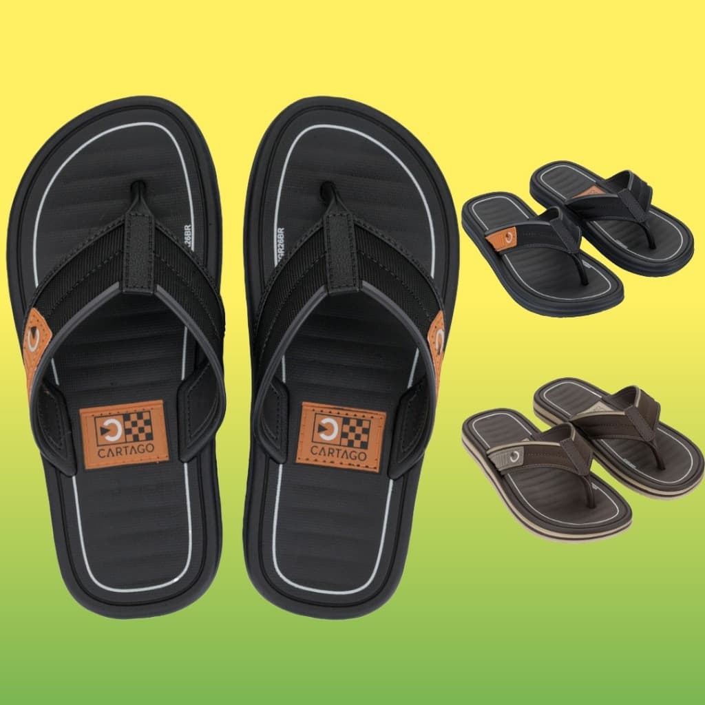 Chinelo Cartago Infantil/Juvenil, sandalia de dedo para menino, novo chinelo cartago, chinelo cartago original