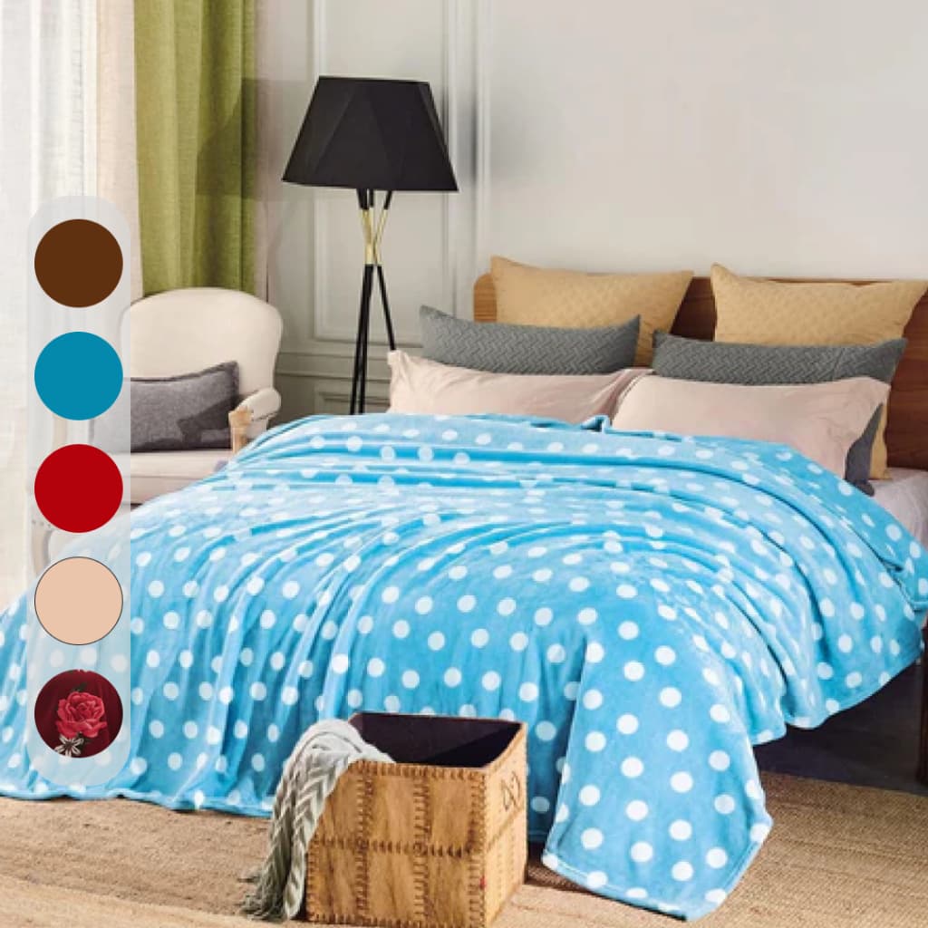Cobertor Flor Celta Estampado 1,80 x 2,00 Manta Casal 100% Poliéster