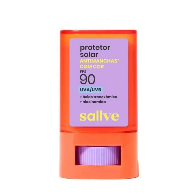 Protetor Solar Facial Bastão Sallve FPS 90 Antimanchas Cor 2 15g