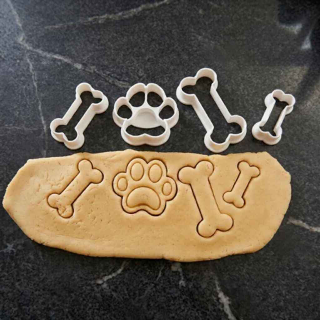 Kit Cortador de Biscoito Pet Patinha e Ossinho - Molde para Petiscos