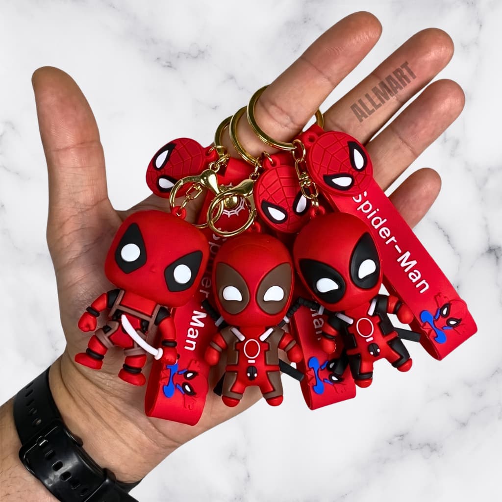 Chaveiro Deadpool 3D Emborrachado | Marvel Heróis
