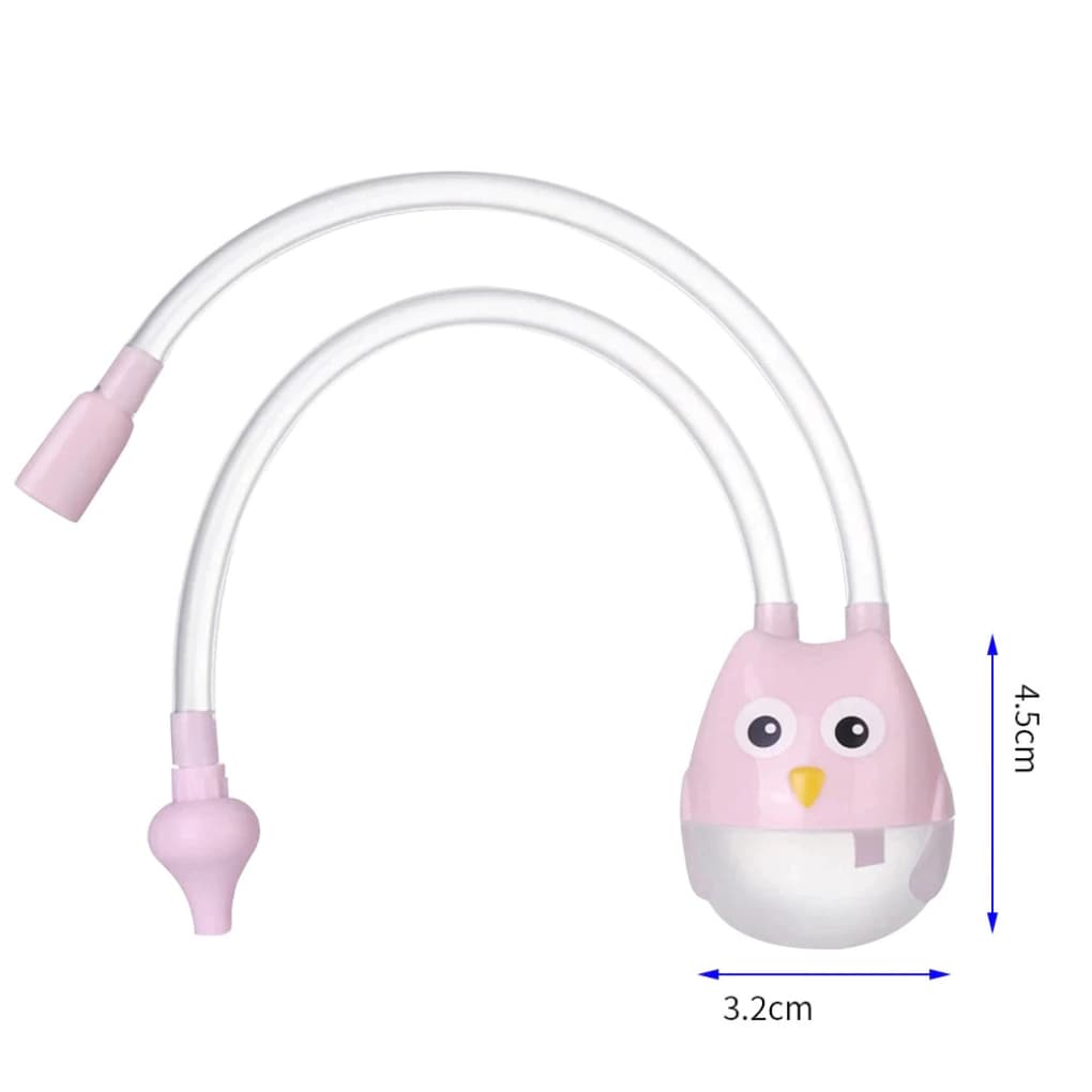 Aspirador Nasal para Bebe Infantil Sugador de Meleca e Catarro Higiene Bebê Coruja