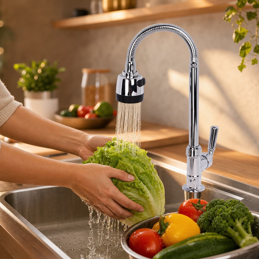 Torneira Gourmet Flexível Mesa Ducha Inox Premium Cozinha Luxo Cone Cone 1/2 Reforçada Prática