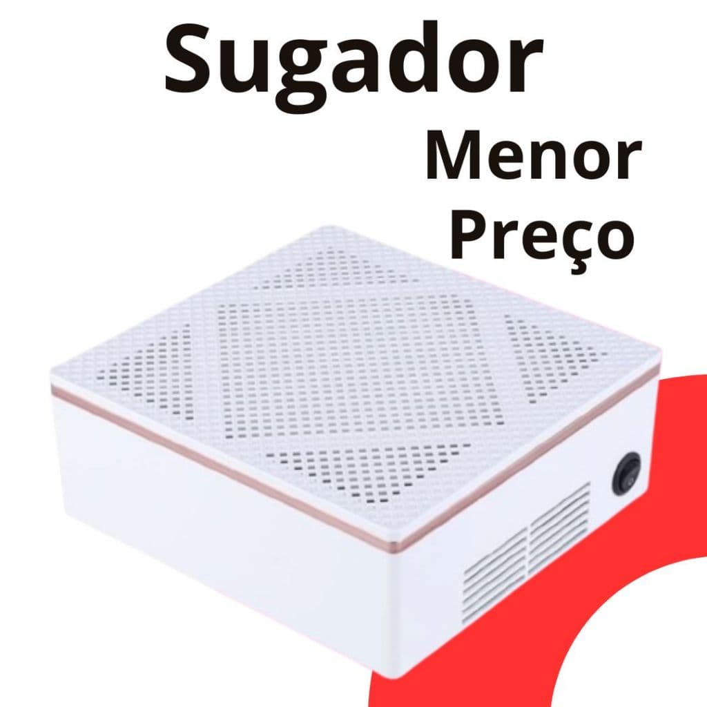 Aspirador Mesa Manicure Potentes Super Silencioso Cor Branco Bivolt