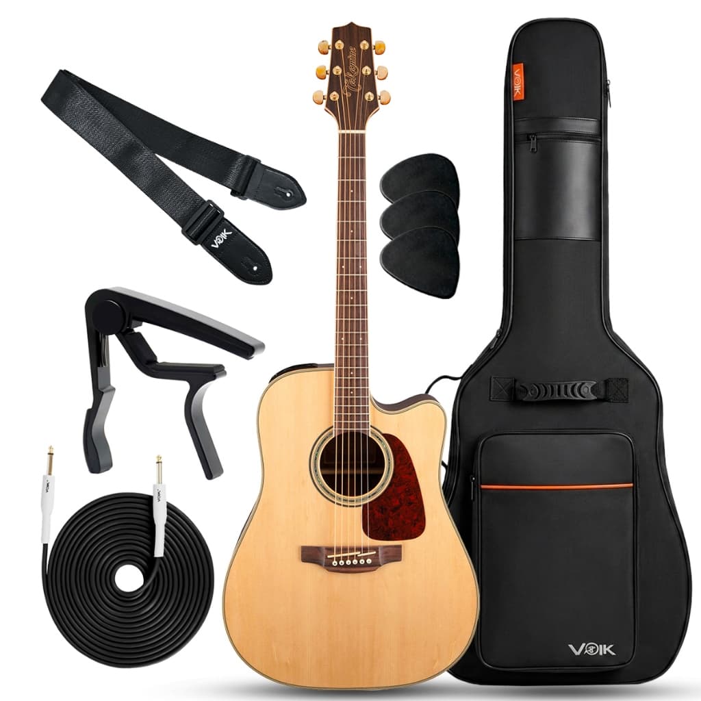 Kit Takamine GD71CE-N Eletroacústico Folk Cutaway Spruce Sólido TK-40D + Acessórios