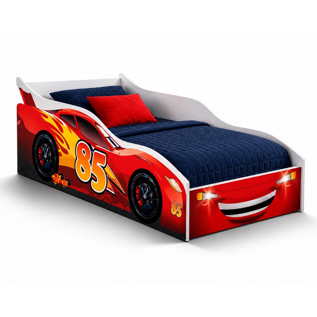 Cama Infantil Montessoriana Personagens Com Colchão Incluso Grade de Proteção Quarto Menino Menina Resistente Seguro
