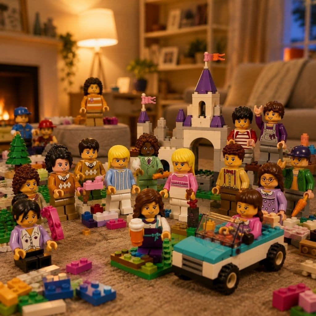 Kit Com 16 Mini Bonecos De Montar Personagens Variados Articulados Com Cabelos E Roupas Estilosas Colecionavel