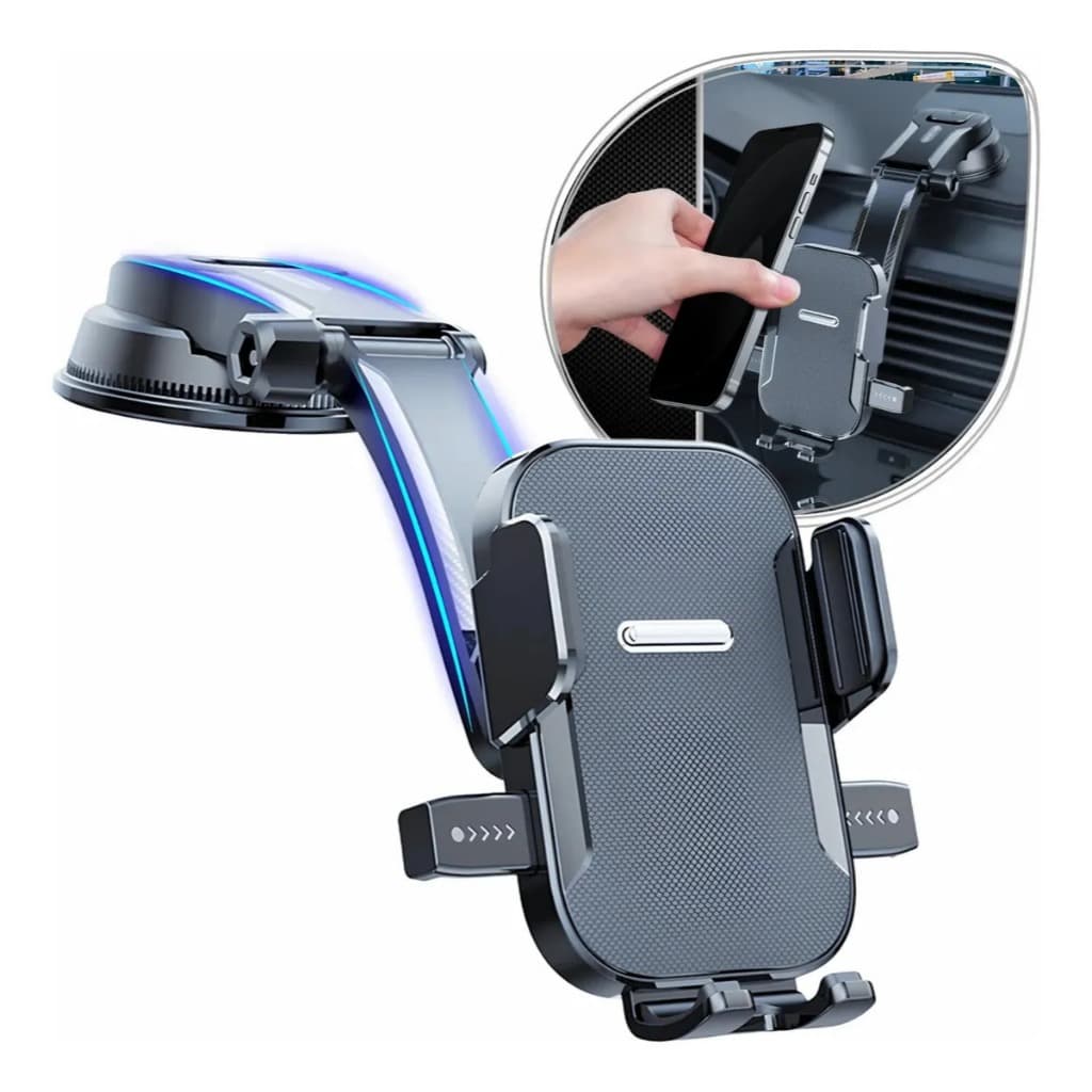 Suporte para Celular com Ventosa Poderosa e Ajuste de Ângulo