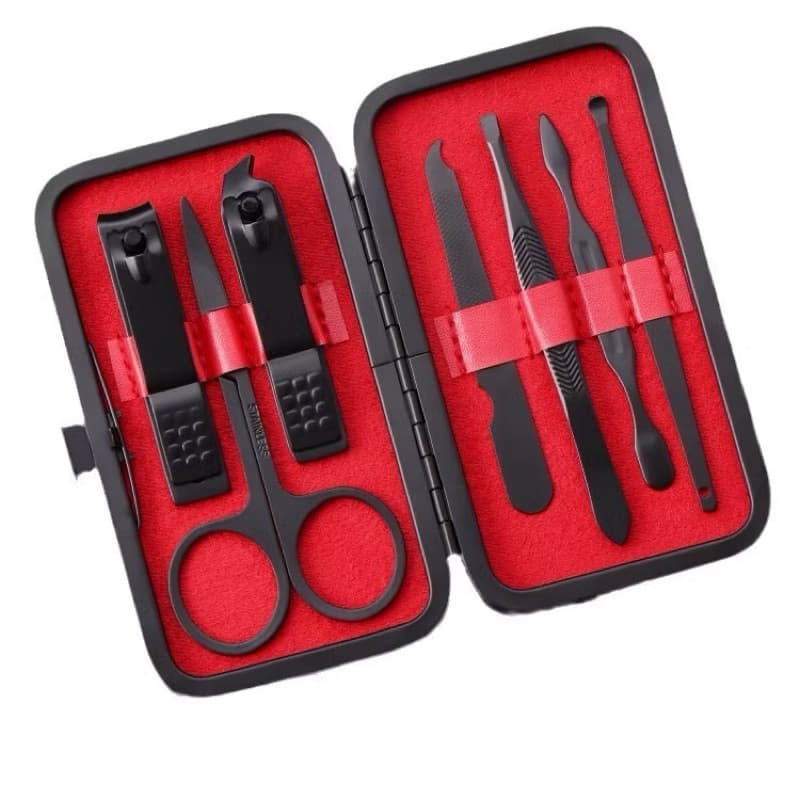 Kit cortador de unha portátil em aço Inox - Com pinça e tesourinha