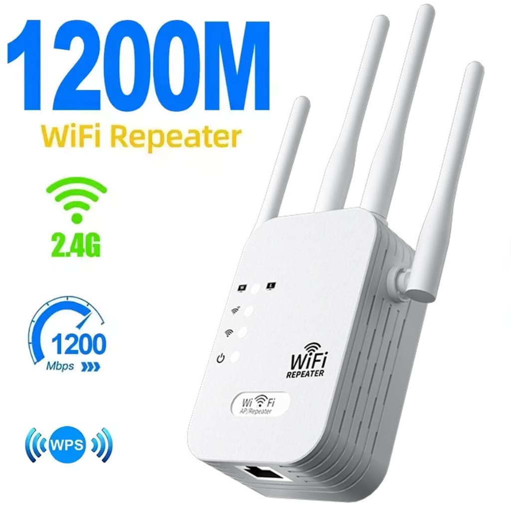 Repetidor Wifi  4 Antenas Roteador Amplificador De Sinal Modem 1200MBPS -G8