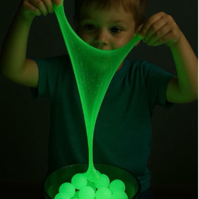 Slime Bolinha Verde Neon 12g – Slime Divertido Infantil