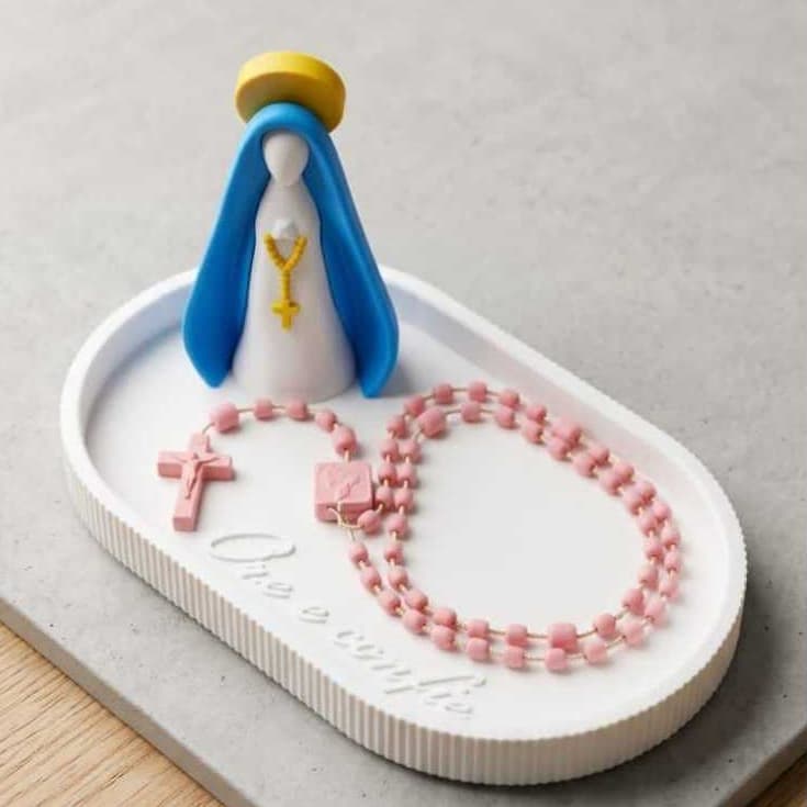 kit porta terço nossa senhora aparecida