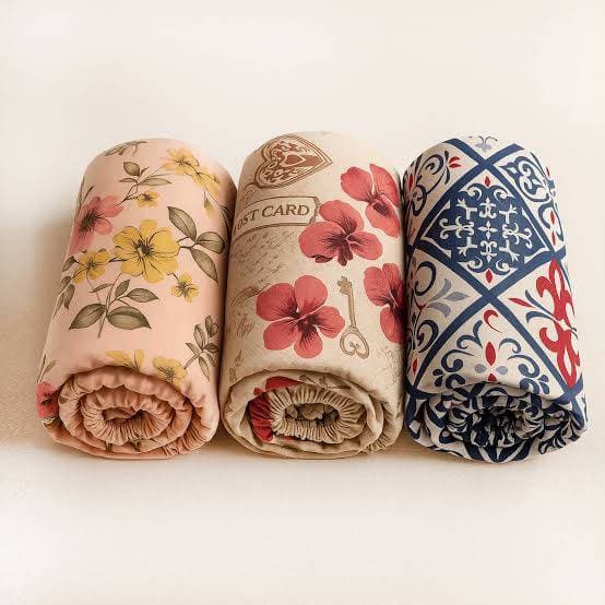 kit 3 Len莽ol Casal Estampado Avulso Len莽ol Com El谩stico Promo莽茫o Lindas Estampas- Envio Imediato