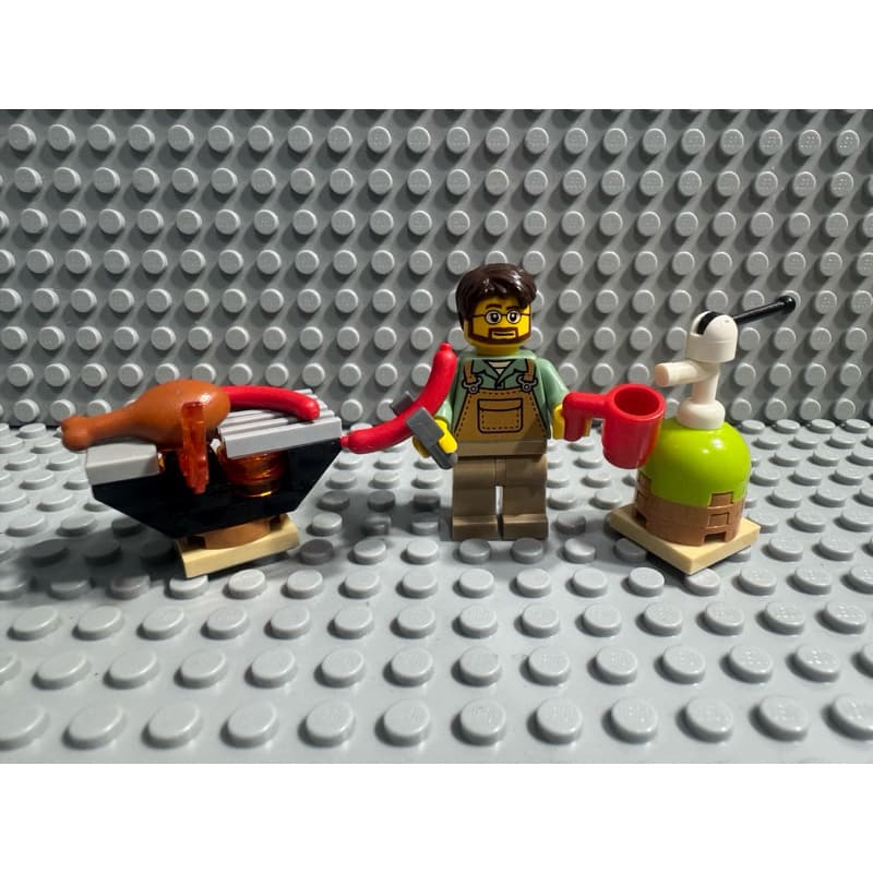 Lego City Minifigura MOC Papai Churrasqueiro 30 peças novas Lego original