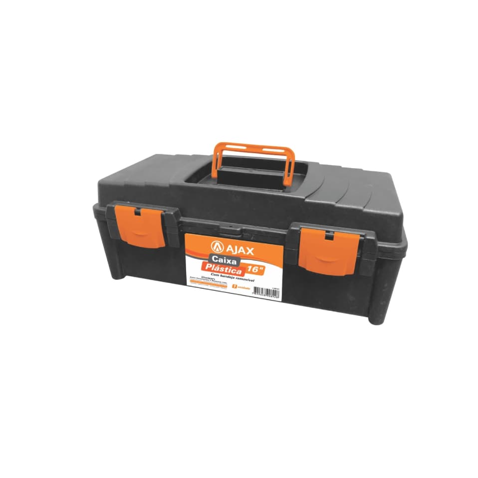 CAIXA PARA FERRAMENTAS 16'' COM BANDEJA REMOVIVEL A06201