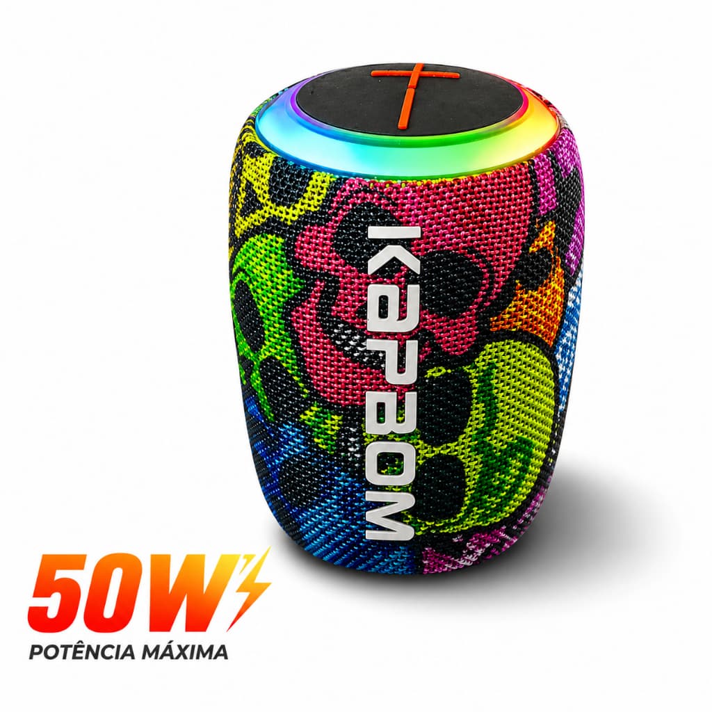 Caixa de Som Bluetooth Portátil Á Prova D'àgua IPX6 Kapbom KA-8193 Speaker Original