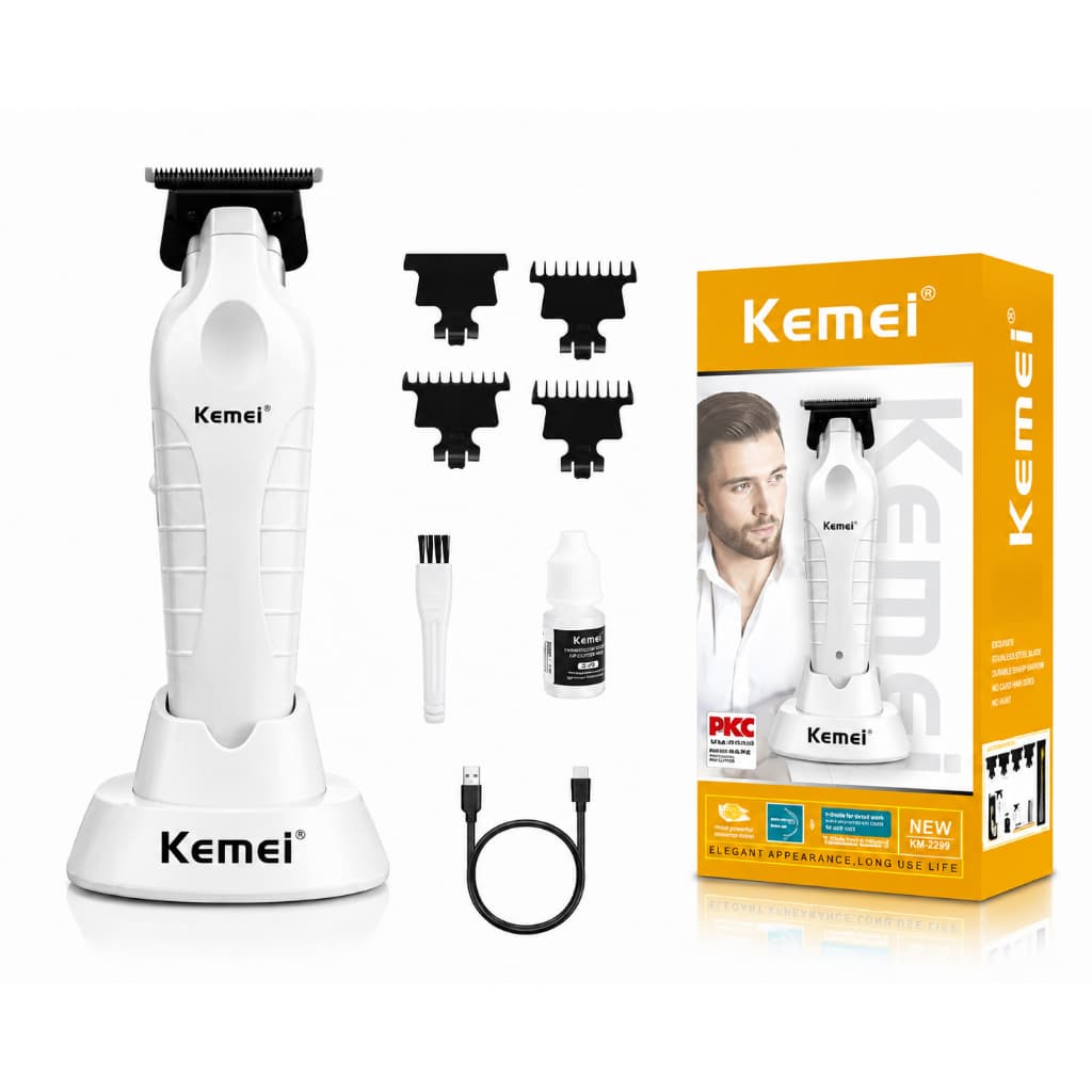 Maquina de acabamento cabelo e barba 2299 profissional original KEMEI