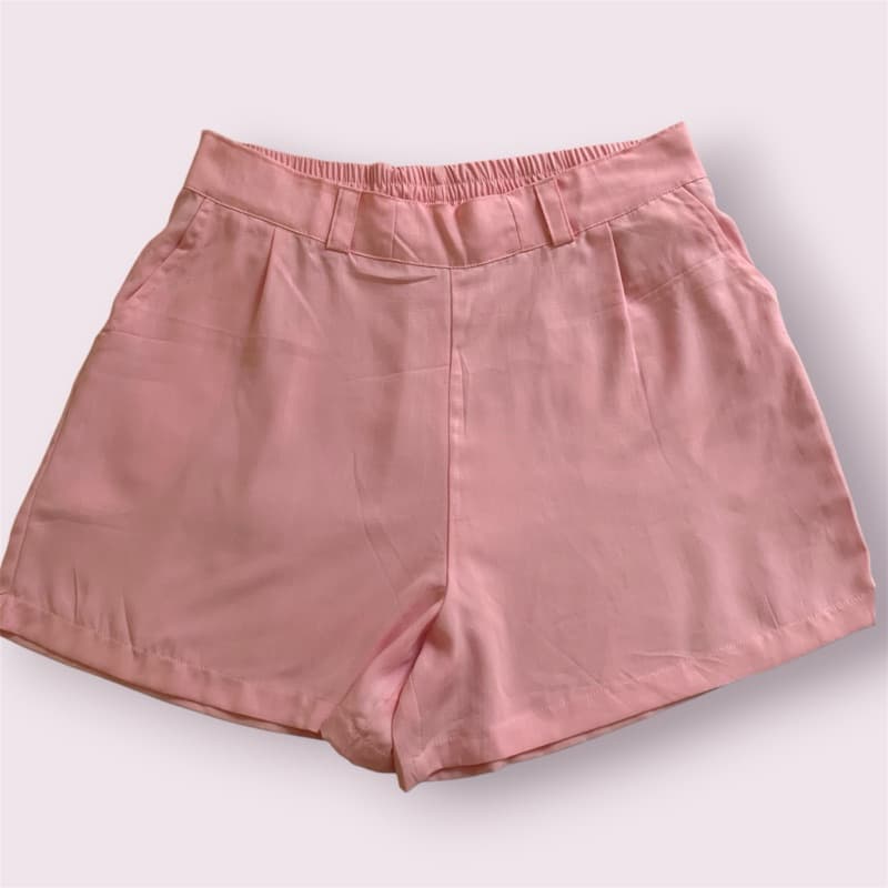 Short Feminino para Praia em Viscolinho com Bolsos