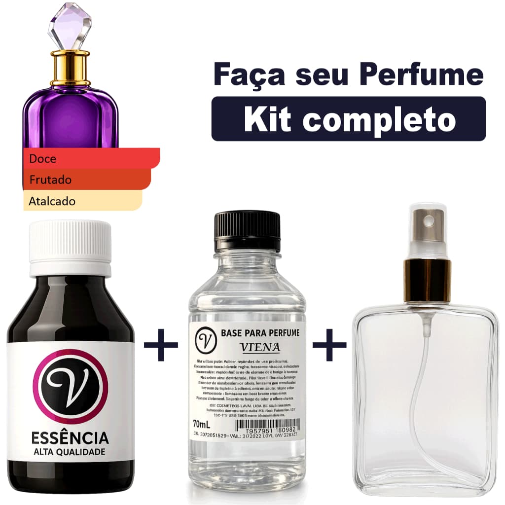 Kit para Perfumista Completo Iniciante SABH DELILH - Essência Óleo