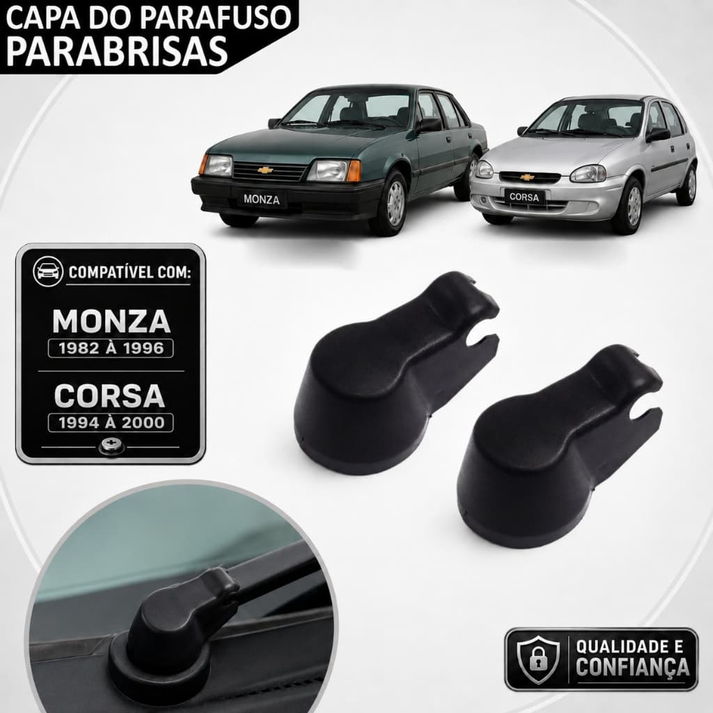 Capa parafuso Braço do Limpador de ParaBrisas Monza 1982 a 1996 Corsa 94 a 2000