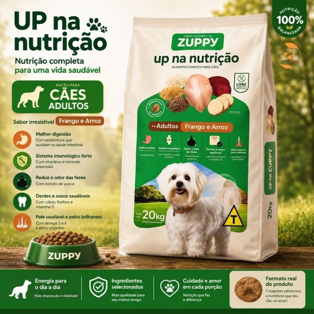 Ração Premium Especial Zuppy para Cães Adultos de Raças Pequenas Sabor Frango e Arroz