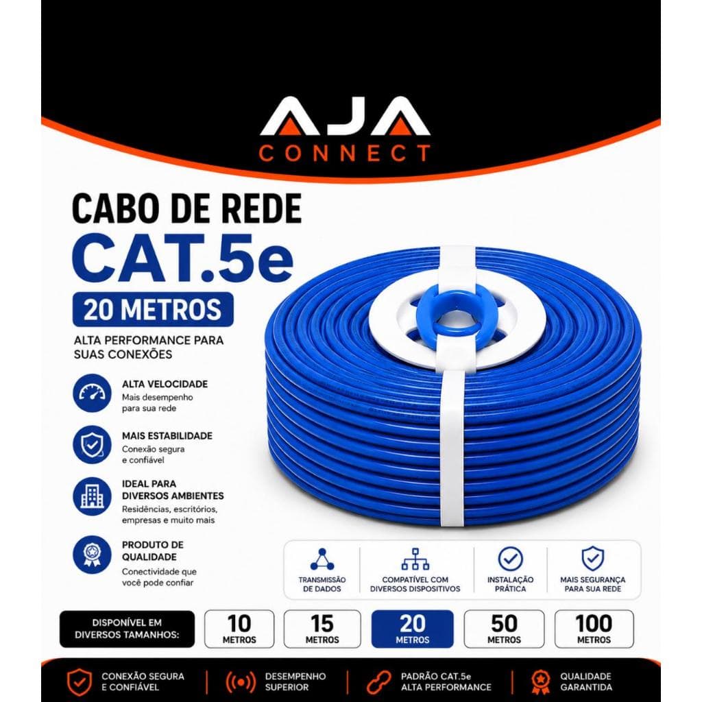 CABO DE REDE FURUKAWA MULTILAN CAT.5e – ALTA PERFORMANCE - 100% Cobre