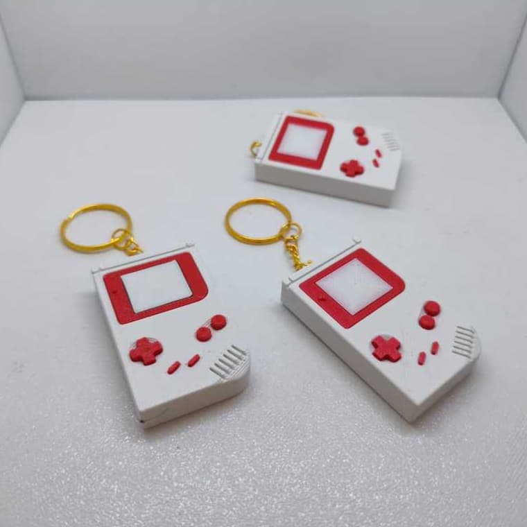 Chaveiro retro GAME BOY impressao 3d de alta qualidade