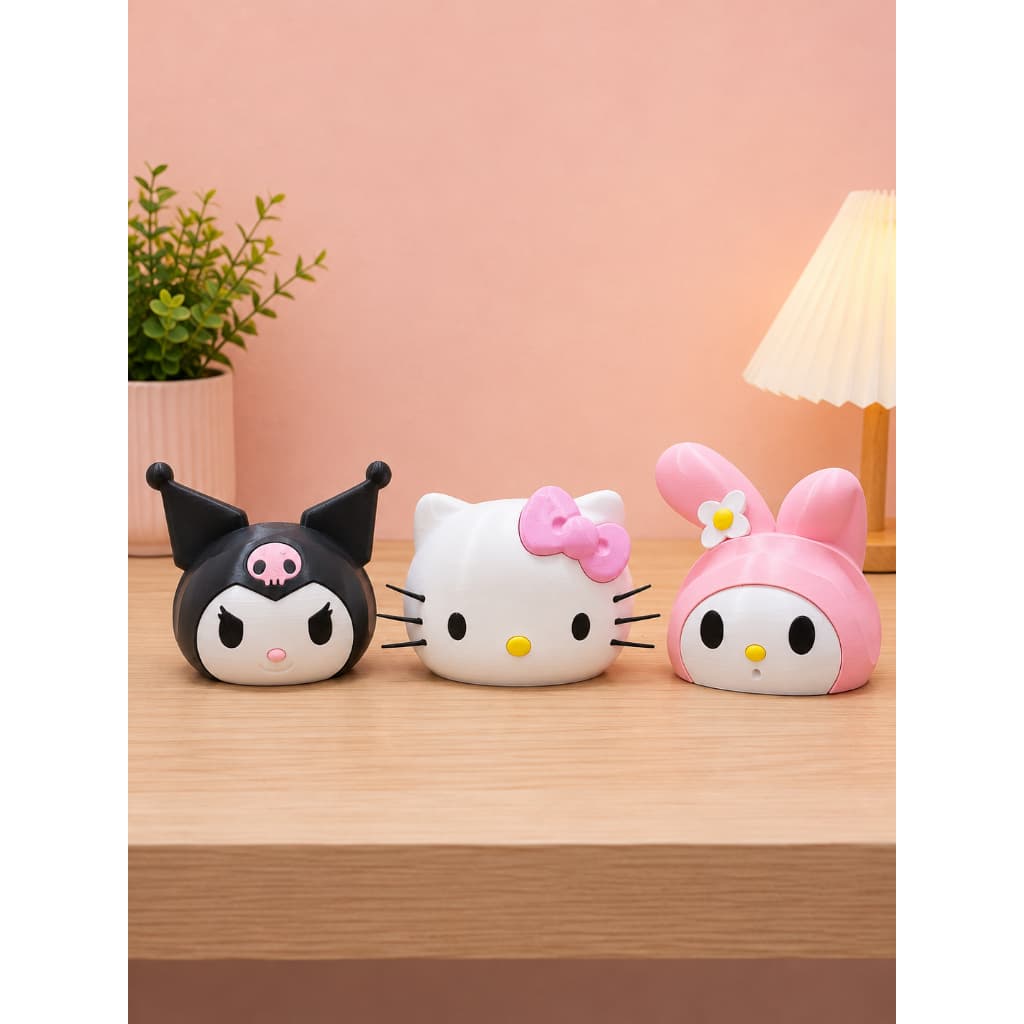 Suporte Controle Hello Kitty, Kuromi e My Melody - Kit 1, 2 ou 3 unidades -  Porta Controle Gamer - PS4/PS5