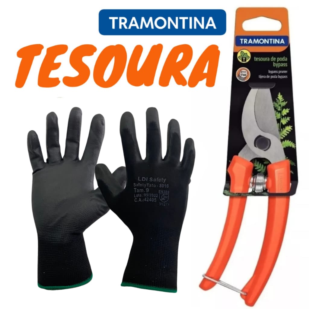 Tesoura de Poda Para Jardinagem Tramontina 78300 Bypass