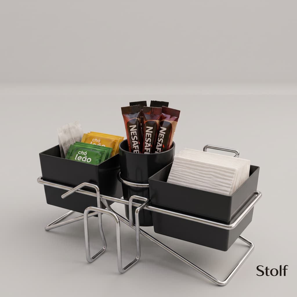 ☕️ CONJUNTO ORGANIZADOR CHÁ CAFÉ Cozinha Prático | SUPORTE GUARDANAPOS ÚTIL! ✨ OFERTA! 🔥