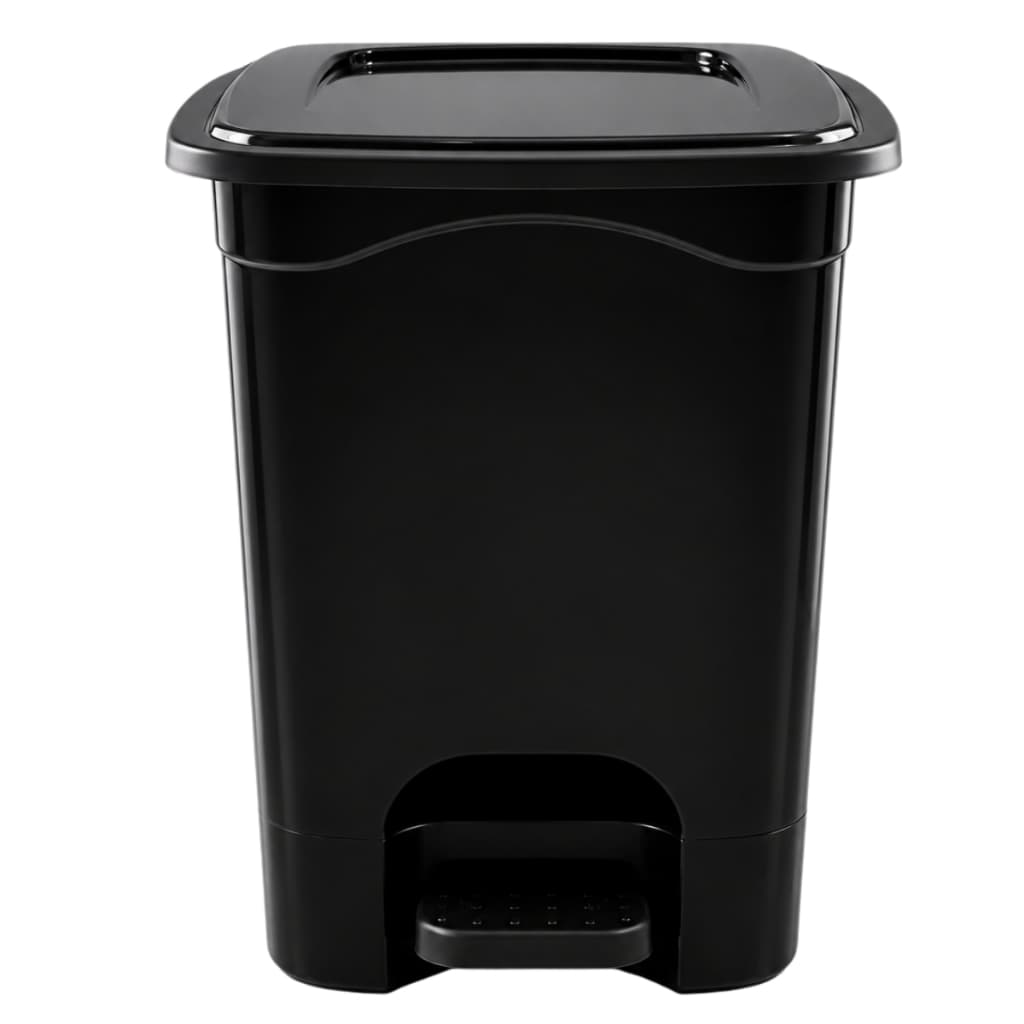 Lixeira Quadrada 13L com Pedal e Tampa Reforçada Para Cozinha Banheiro Lavanderia Escritório Casa Multiuso